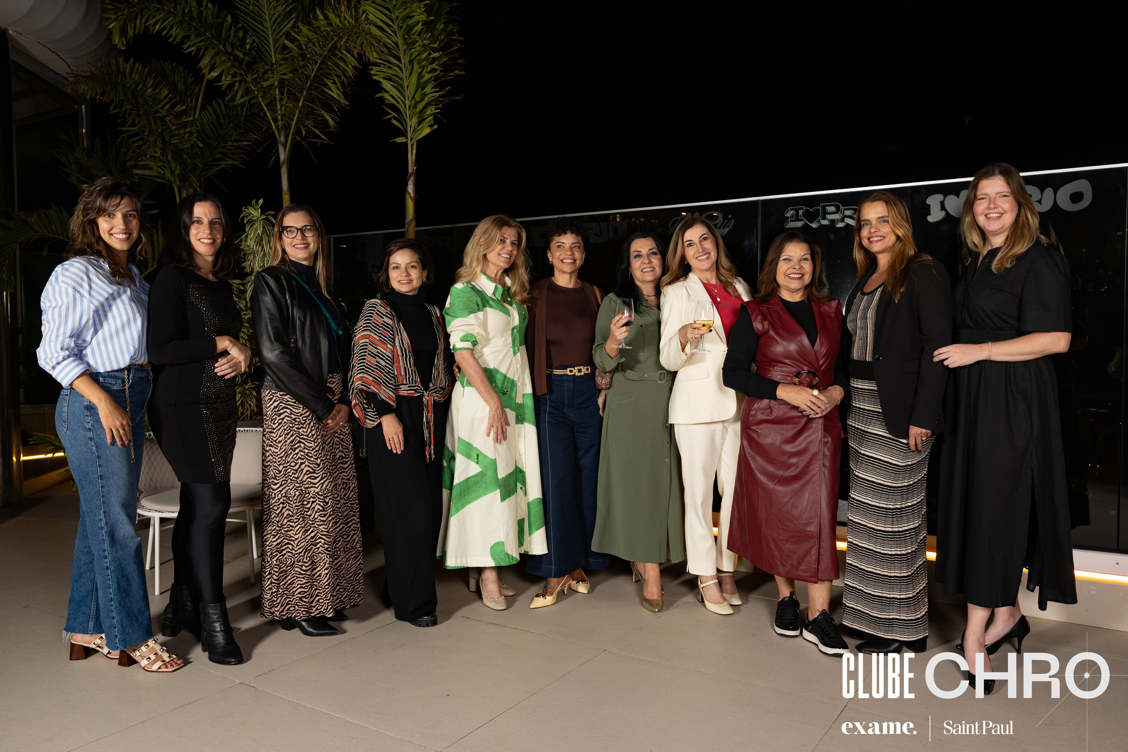 Letícia Nicolau gerente de Clubes e Comunidades da Exame | Saint Paul, Martha Didier Executiva de Contas da Exame | Saint Paul, Daniele Salomão CHRO na Energisa , Natalia Ubilla Diretora de RH no iFood Benefícios, Alea Fizpan Diretora de RH e Comunicação da Wilson Sons, Silvana Pires Diretora de Gente e Gestão na ICS, Maria Antonieta Diretora de RH da TIM , Ivani Silveira Vice President Human Resources at Ternium, Daniella Gallo CHRO na Radix Engenharia e Sheila Mueller Community Manager do Ifood Benefícios