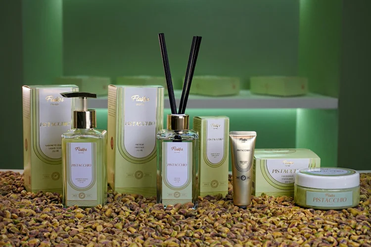 Flakes Home & Wellness: primeira linha é composta por quatro itens. (Divulgação/Divulgação)