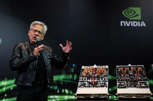Imagem referente à matéria: Nvidia alcança máxima histórica e pode valer US$ 6 trilhões com 'boom da IA', diz gestora