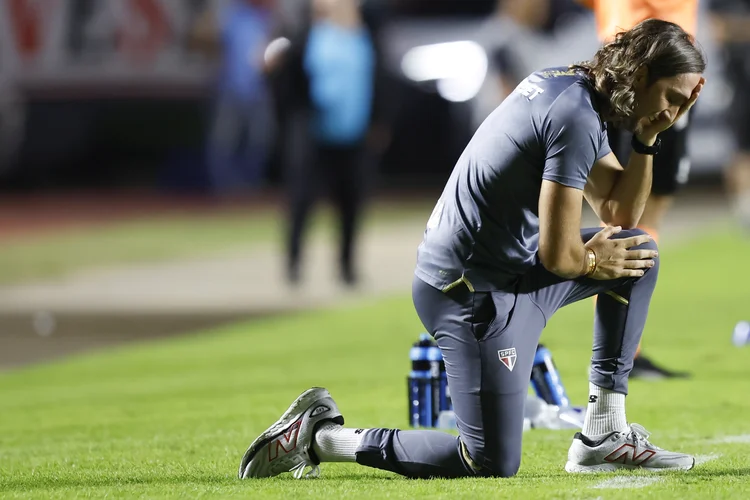 Zubeldía: treinador argentino deixa o São Paulo após uma série de resultados negativos ( Miguel Schincariol/Getty Images)