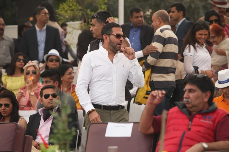 Sunjay Kapur durante evento de polo na Índia  (Manoj Verma/Hindustan Times via Getty Images)