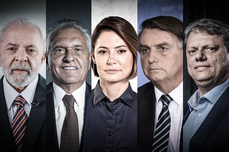 Eleições 2026: cinco pesquisas mostraram cenários da disputa do próximo ano (Ricardo Stuckert/Um Brasil/Facebook/Reprodução/Evaristo Sá/Leandro Fonseca/Exame)