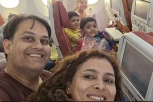 Imagem referente à matéria: Família registra última foto momentos antes de morrer em queda de avião na Índia
