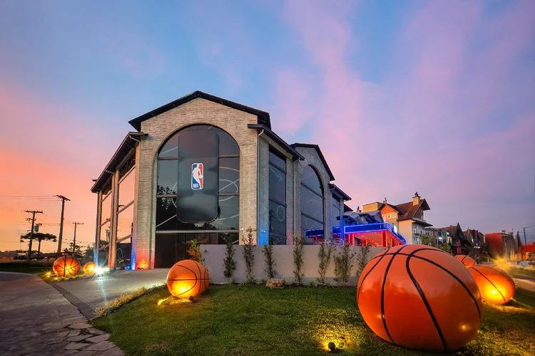NBA Park: parque temático da liga de basquete no Brasil está localizada na cidade de Gramado (RS) (NBA/Divulgação)