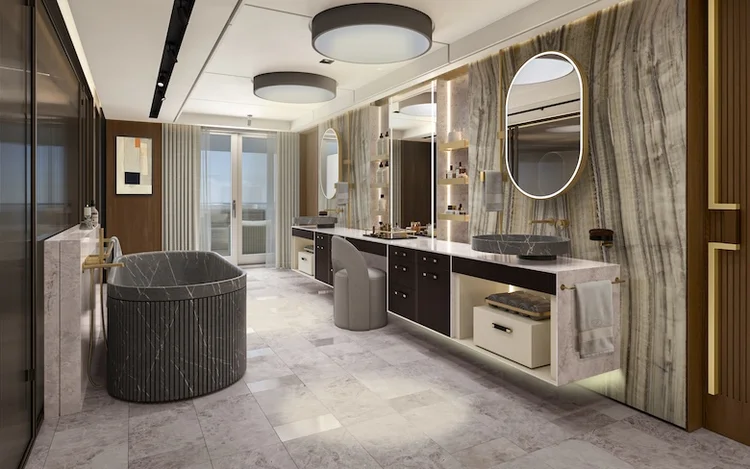 Skyview Regent: suíte de luxo do navio Seven Seas Prestige. (Divulgação/Divulgação)