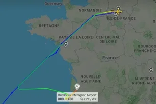 Imagem referente à matéria: Voo da Air France com destino a São Paulo faz pouso de emergência na França