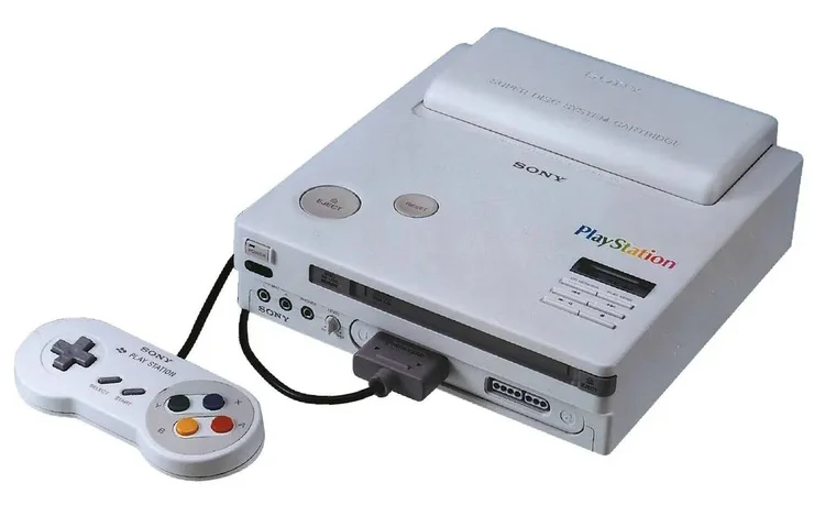 Prototipagem que virou lenda: Um dos poucos exemplares conhecidos do "Nintendo Play Station", console híbrido criado na fracassada parceria entre Sony e Nintendo no início dos anos 1990 (Reprodução)