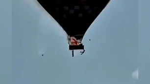 Imagem referente à matéria: Queda de balão em SC: polícia já tem principal linha de investigação