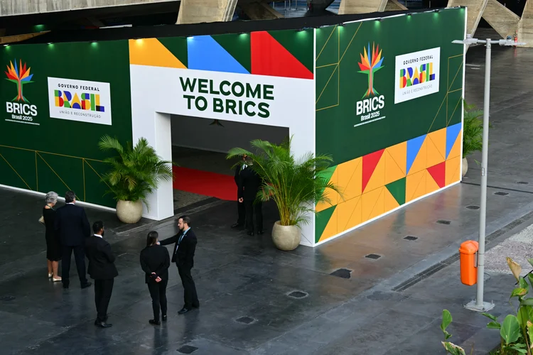 Entrada de autoridades da reunião de cúpula do Brics, no Rio de Janeiro (Pablo Porciúncula/AFP)