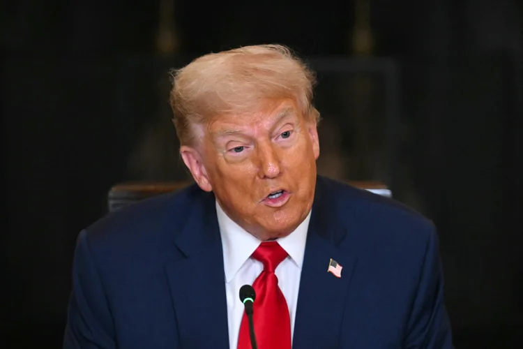 Donald Trump, presidente dos EUA, durante evento na Casa Branca, em 9 de julho (Jim Watson/AFP)