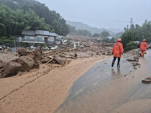 Imagem referente à matéria: Coreia do Sul tem mortos e desaparecidos após chuvas