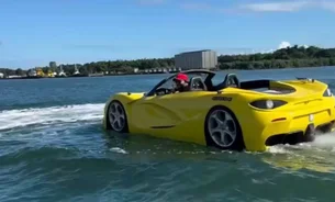Carro 'aquático' viraliza nas redes ao registrar 80km/h