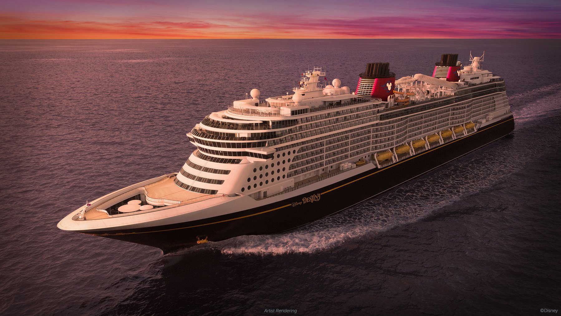 Galeria de fotos de Como será o navio Disney Destiny que decida parte das atrações aos vilões