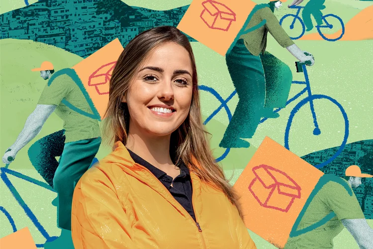 Katrine Scomparin: CMO da NAPorta (Leandro Fonseca (foto) e Catarina Bessell (Ilustração)/Exame)