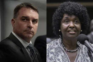Imagem referente à matéria: Flávio Bolsonaro e Benedita da Silva lideram disputa para o Senado do Rio em 2026, diz pesquisa Gerp