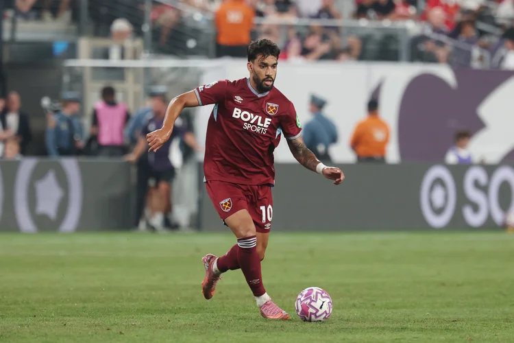 Lucas Paquetá: absolvido das acusações graves, mas com sanção por falhas na investigação da FA (Vincent Carchietta/Getty Images)