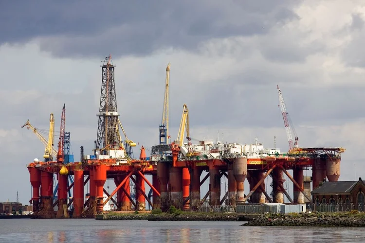 Europe. Northern Ireland. Belfast. Industrial Harbour. Oil Rig. (Photo by Giulio Andreini/Education Images/Universal Images Group via Getty Images) (Getty Images)