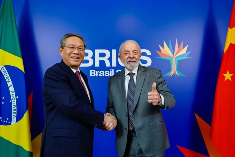 Ambos os líderes ressaltaram o papel do BRICS como defensor dos regimes multilaterais de comércio e de proteção ao clima (Divulgação)