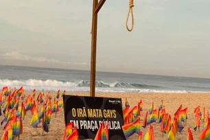 Imagem referente à matéria: Manifestação em ponto clássico de Ipanema critica presença do Irã na Cúpula dos Brics