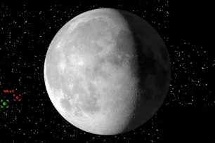 Imagem referente à matéria: O que acontece se um asteroide bater na Lua? E na Terra?