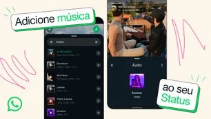 Imagem referente à matéria: WhatsApp libera recurso para adicionar música ao Status no Brasil