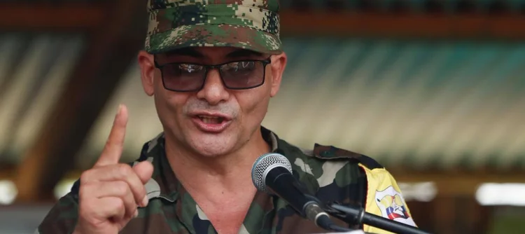 "Se você desejar, acabe com o restante da minha família. Não acredito na Justiça colombiana, mas confio na justiça revolucionária (...) e o de agora será um motivo a mais para lutar pelas mudanças estruturais no país", declarou Mordisco (EFE)