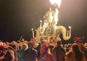 Imagem referente à matéria: Starlink leva internet até para o Burning Man, festival tradicionalmente marcado pela desconexão