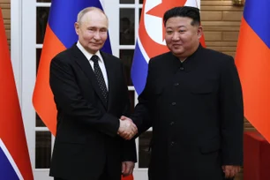Imagem referente à matéria: Putin envia carta a Kim Jong Un e elogia participação da Coreia do Norte na guerra contra a Ucrânia