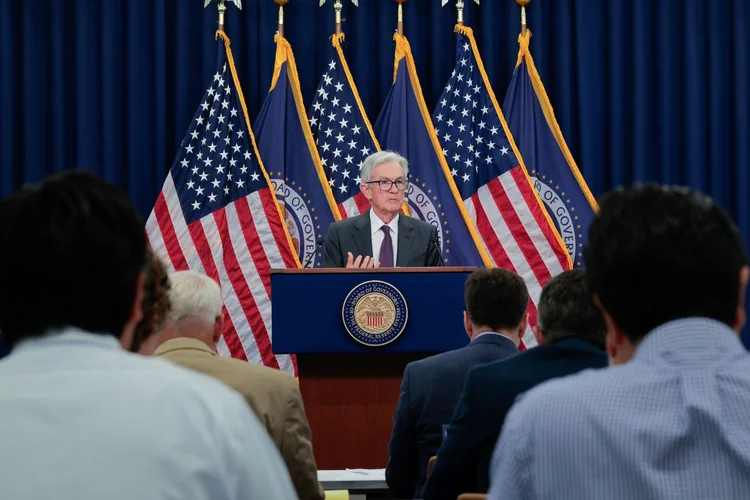 Jerome Powell, presidente do Federal Reserve: investidores aguardam discurso de sexta em Jackson Hole (Chip Somodevilla/Getty Images)