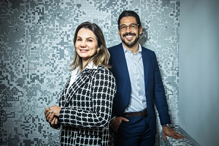 Camila e Rodrigo Santiago, da Santoagro: consultoria tributária para grandes empresas do agronegócio (Leandro Fonseca /Exame)