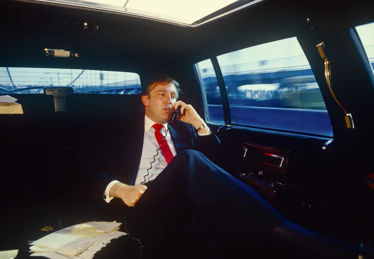 Trump: em 1987, presidente já dava indícios de seus métodos de negociação  (Joe McNally / Colaborador/Getty Images)