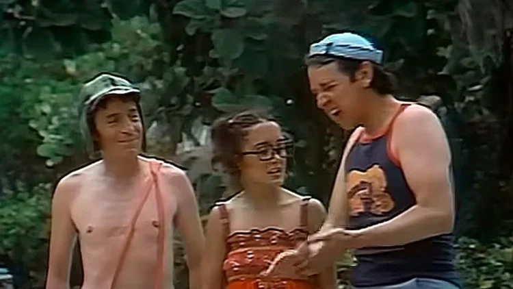 Cena do episódio Vamos todos a Acapulco, do seriado Chaves (Reprodução )