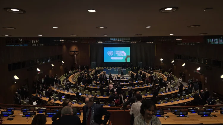 Reunião de Alto Nível para entrega das NDCs na sede das Nações Unidas, em Nova York (Divulgação/Divulgação)