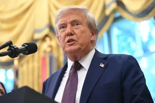 Imagem referente à matéria: Em podcast, Trump acusa Brasil, China e Índia de tarifas desleais