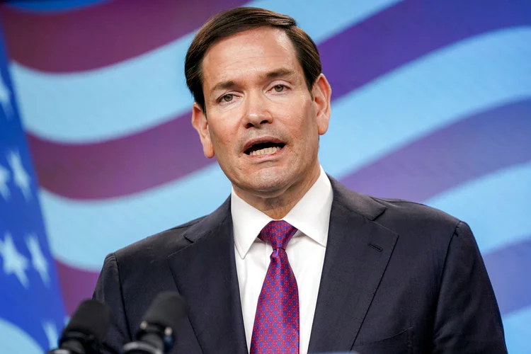 Marco Rubio: secretário considera que as negociações do plano impulsionado pela Casa Branca levarão à libertação de todos os reféns em Gaza e ao fim da guerra (Nathan Howard/AFP)