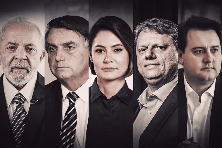 Eleições 2026: Lula abre vantagem de até 27 pontos contra nomes da direita (Ricardo Stuckert/Facebook/Reprodução/AEN/Leandro Fonseca/Exame)