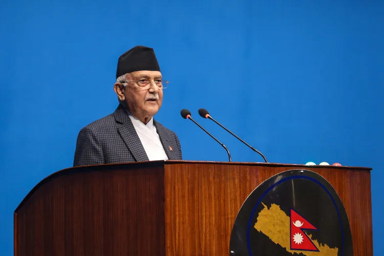 K.P. Sharma Oli: primeiro-ministro do Nepal renunciou ao cargo  (Sanjit Pariyar/NurPhoto/Getty Images)