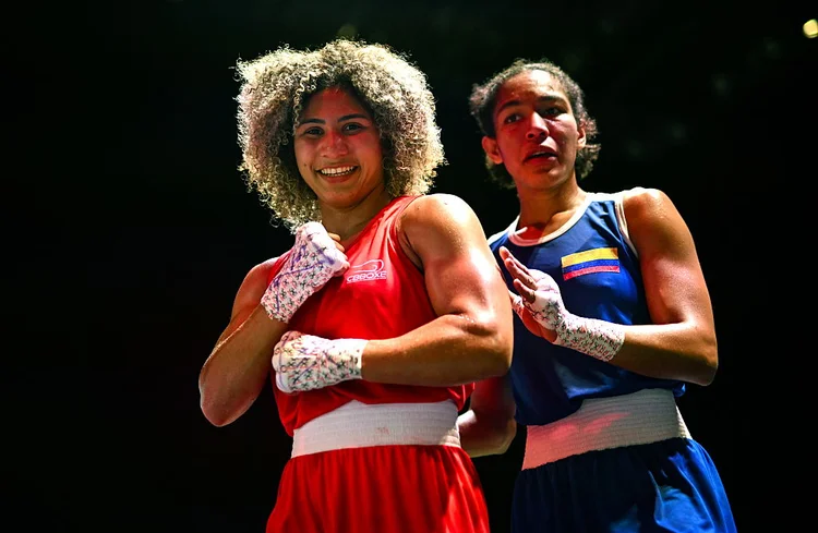 Rebeca Lima durante competição:  Brasil garantiu outras três medalhas de prata na competição (Ben McShane/Sportsfile via Getty Images)