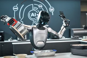 Imagem referente à matéria: Dona do Alibaba, da china, agora fabrica robôs humanoides; conheça o modelo R1