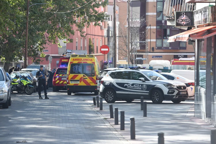 Explosão em café de Madrid: 21 pessoas ficaram feridas, incluindo três em estado grave. (Gustavo Valiente/Europa Press via Getty Images)