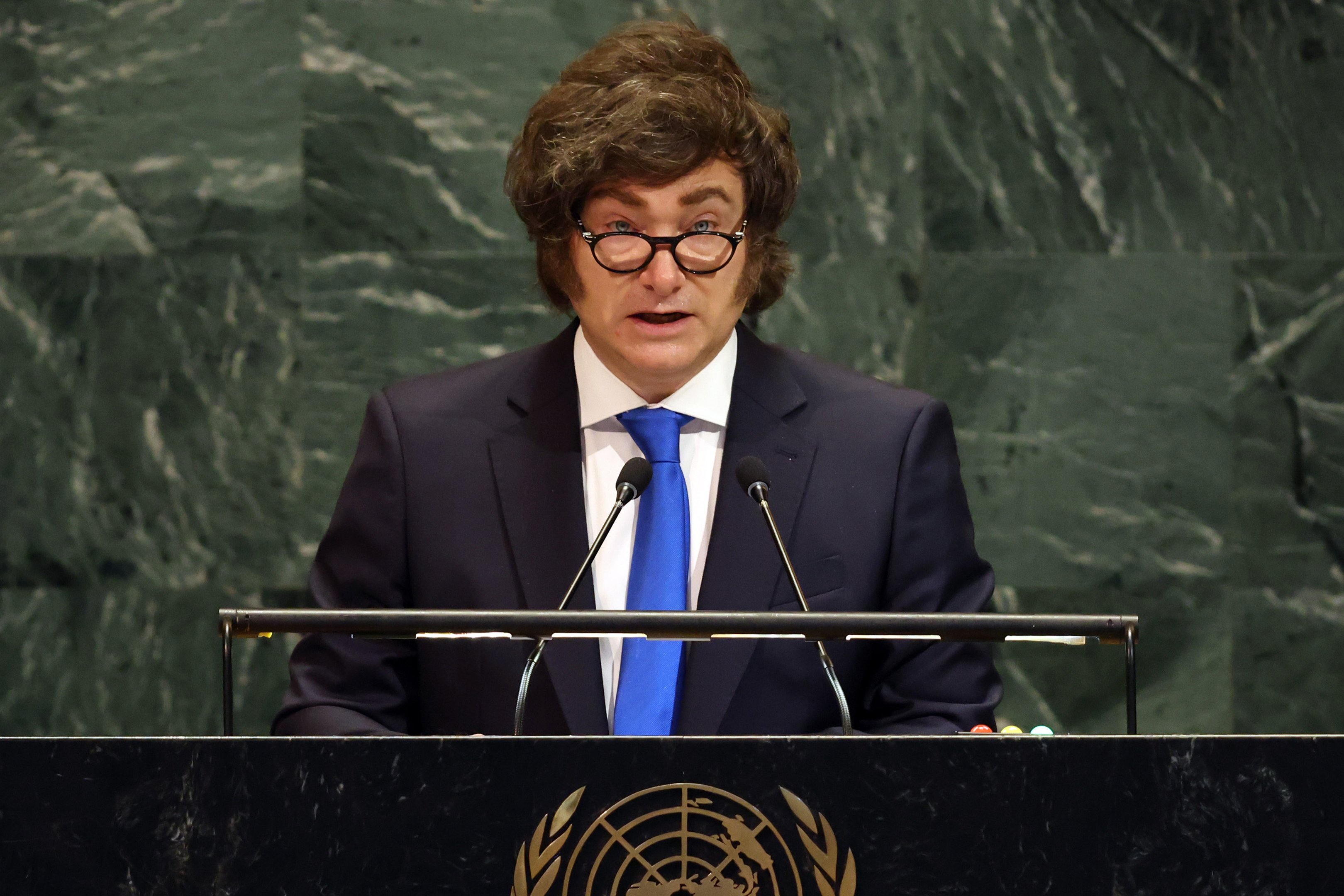 Na Assembleia da ONU, Milei faz críticas à organização e elogia Donald Trump