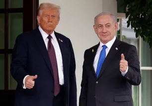 Imagem referente à matéria: Trump se declara 'muito confiante' em negociações sobre o futuro de Gaza ao receber Netanyahu