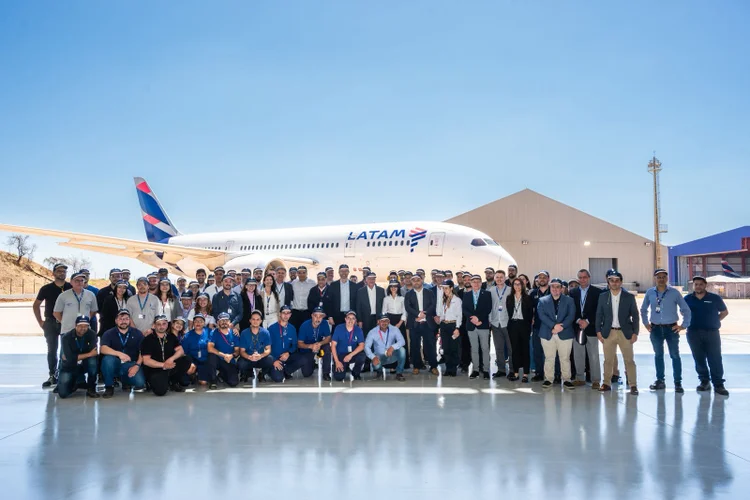 Inauguração Hangar 9 LATAM MRO. (Reprodução: Latam)