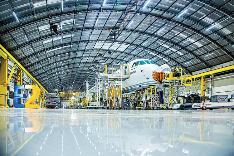 Embraer: meta ambiciosa, crescer 50% em cinco anos (Leandro Fonseca /Exame)