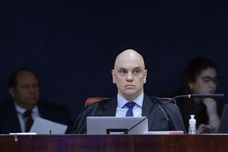 Ministro Alexandre de Moraes, do STF: o julgamento será retomado nesta terça-feira, 9, com a leitura do voto de Moraes (Rosinei Coutinho/STF/Divulgação)