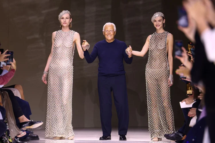Giorgio Armani: estilista determinou que herdeiros vendam inicialmente 15% da grife  (Marc Piasecki/WireImage/Getty Images)