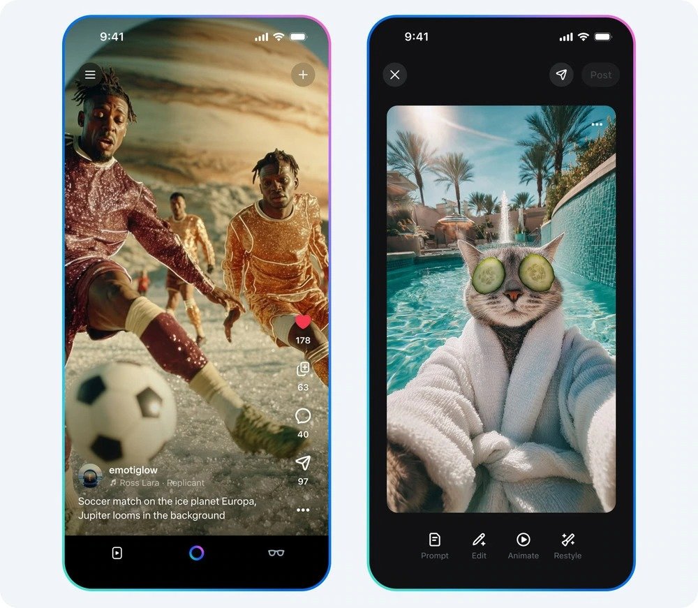 Meta lança o Vibes, um feed de vídeos de IA com a cara do TikTok — e algoritmos do Zuckerberg
