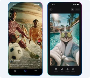 Meta lança o Vibes, um feed de vídeos de IA com a cara do TikTok — e algoritmos do Zuckerberg