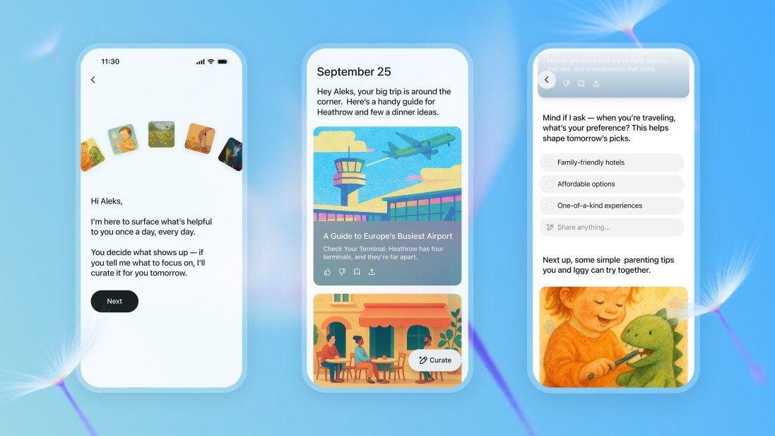 ChatGPT ganha resumos personalizados ao amanhecer; ideia mira começar o dia no app
