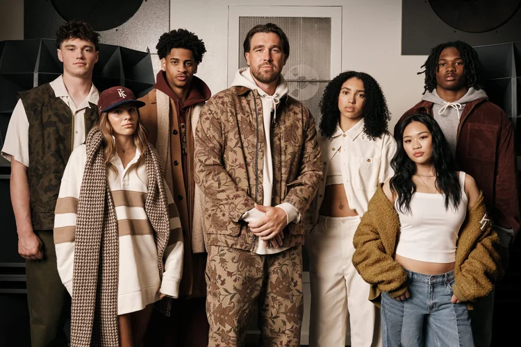 Travis Kelce: jogador protagonizou collab com a American Eagle (American Eagle/Reprodução)